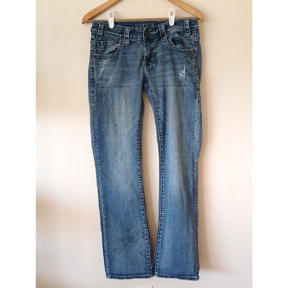 Rock & Roll Cowgirl Denim Low Rise Riding Jeans